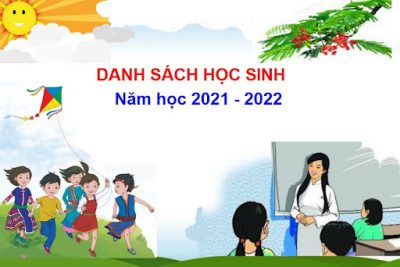 DANH SÁCH HỌC SINH NĂM HỌC 2021-2022