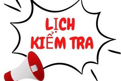 Lịch kiểm tra, đánh giá giữa học kỳ I, Năm học 2024-2025